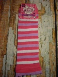 Princess Expressions Baby-Toddler Girls Leg Warmers Pink & Purple Stripes  - Picture 1 of 4
