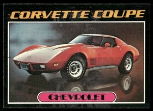 Tarjeta Corvette cupé Chevrolet 1977 autos auto Topps #19 (nuevo) - Imagen 1 de 2
