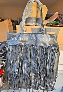 Victoria's Secret Limited Edition Faux Leather Flirty Fringe Tote Bag NWT - Picture 1 of 3