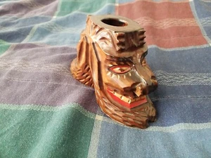 Wooden DEVIL EVIL traditional Handmade Hand Crafted VINTAGE OLD RARE CARVED - Picture 1 of 10