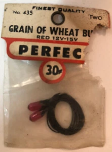 Vintage Dollhouse Miniature Grain of Wheat Bulbs Red 12V-15V Perfect Parts Co. - Picture 1 of 1