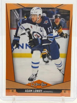 2024-25 OPC O-Pee-Chee Orange Border #233 Adam Lowry - Winnipeg Jets 05/25 - Image 1 of 2