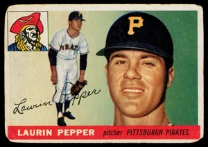 Topps Laurin Pepper 1955 novato vintage Pittsburgh Pirates #147 - Imagen 1 de 2