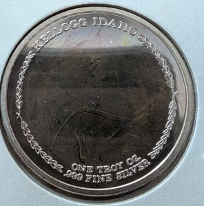 Rotary International Kellogg, Idaho 1 Feinunze 0,999 Feinsilbermedaille (selten) - Bild 1 von 2