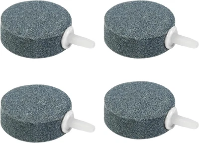 Air Stone Disc, 4 упаковки, аэратор пузырьковый диффузор, аксессуары для воздушного насоса для гидроэнергетики - Изображение 1 из 4