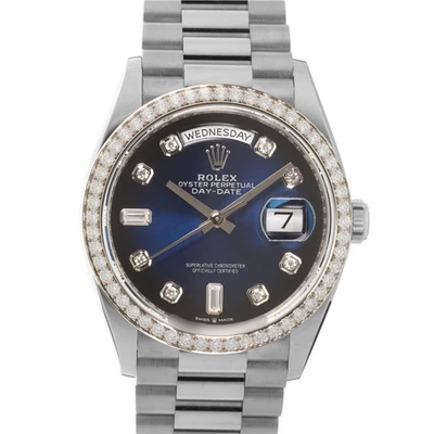 Rolex Día Fecha 36 128349RBR Azul Ombre Garantía 2024 Caja/Papel Foto 1 de 4