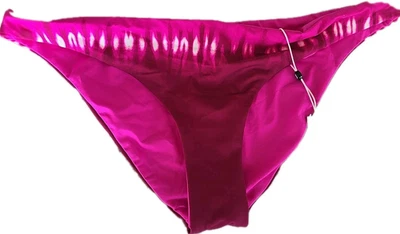 Parte inferior de bikini reversible HURLEY L rosa intenso estampado sumergido HB1009 natación nueva con etiquetas Foto 1 de 4