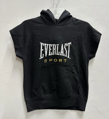 Everlast Boys youth sIze M 8 years old sleeveless black sports oversized hoodie - Image 1 of 4