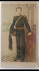 Risorgimento Savoia Tommaso duca di Genova albumina dipinta foto A.Pavia 1860 ca
