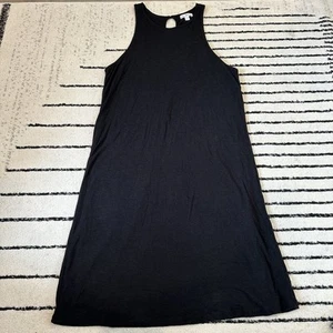 Standard James Perse ärmelloses schwarzes Trägerkleid Damengröße 3/Large - Bild 1 von 6