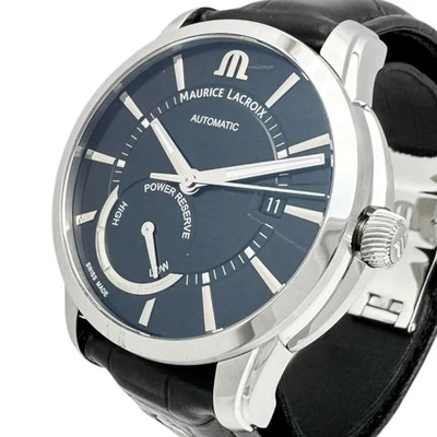 MAURICE LACROIX  Pontos Date Power Reserve PT6368 Watches Stainless Steel/le... - Image 1 of 4