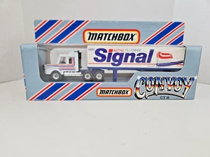 Matchbox Convoy CY16 Gibbs Signal Active Fluoride Scania Box Truck Trailer weiß - Bild 1 von 7