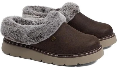 Женские удобные, уютные, меховые, плоские тапочки SKECHERS BOB - Изображение 1 из 4