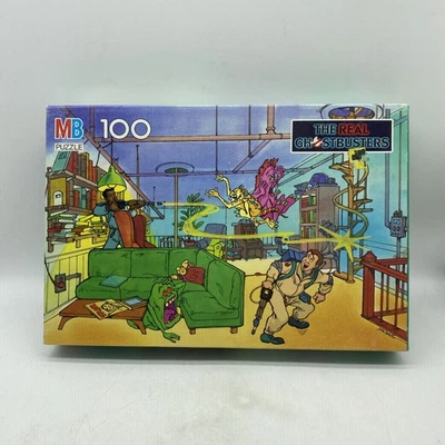 1988 Vintage Milton Bradley The Real Ghostbusters 100 Piece Puzzle Sealed 14 - Image 1 of 4