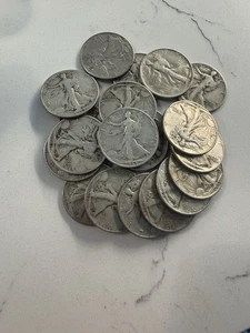 Liberty Walking Half Dollar - Roll - Mixed Dates/Condition - INV#7573 - Picture 1 of 2