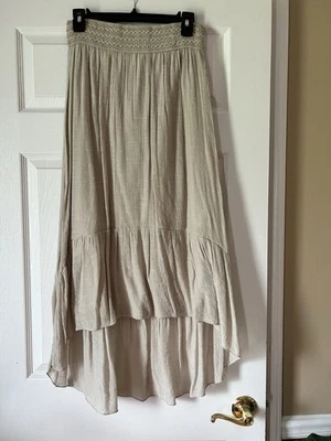 Falda New Directions Junior de banda ancha alta y baja en capas ~ Talla mediana Foto 1 de 4