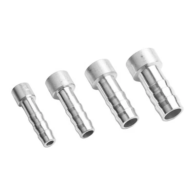 Aluminum Welding Joint AC Fitting with Barb for Automotive Air Conditioning - Image 1 of 4