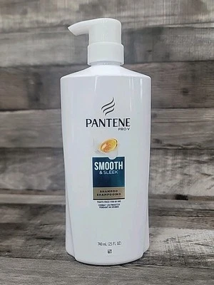 Pantene Pro-V SMOOTH & SLEEK Smoothing Anti-Frizz Shampoo 25 Fl oz Pump Bottle - Image 1 of 2