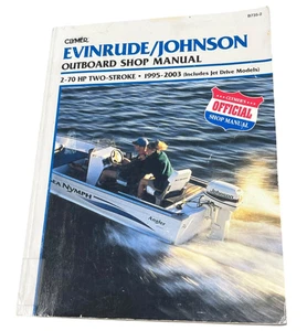 Clymer B735-2 Evinrude Johnson 2-70 HP Two Stroke 1995-2003 Outboard Shop Manual - Picture 1 of 10