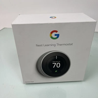 Google Nest T3007ES Smart Programmable Wifi Thermostat Remote Control - Image 1 of 4