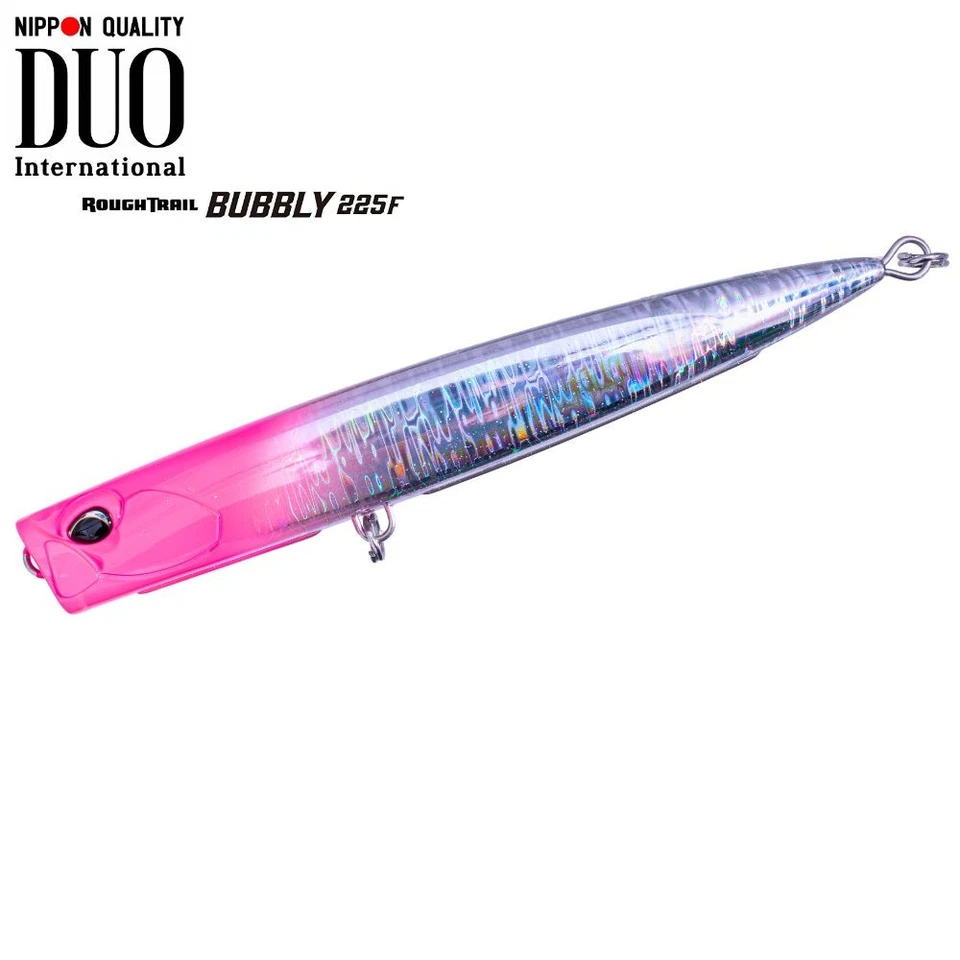 Leurre popper flottant DUO Offshore Casting BUBBLY 225F CPA0523 tête rose argent - Photo 1/4