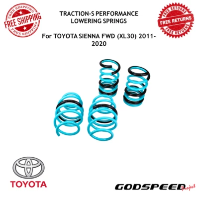 Molas rebaixadoras Godspeed Traction-S Performance para Toyota Sienna XL30 2011-20 - Imagem 1 de 4