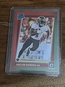 Jaelon Darden 2021 Donruss Optic red and green prizm insert rated rookie P-228 - Picture 1 of 2