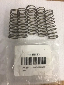 Muelle de compresión de precisión de acero inoxidable 302 de 2" de largo 1NCT3 5 piezas - Imagen 1 de 1