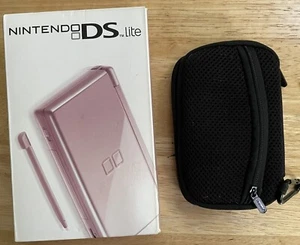 Nintendo DS Lite with Case - Works with USB -Missing AC Power - Picture 1 of 13