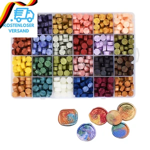 600 Stück Siegelwachs Perlen, 24 Farben Achteckig Für Siegelstempel Wachssiegel - Bild 1 von 12