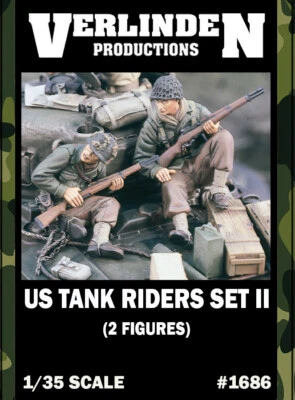 1/35 WWII US Tank Riders Set No.2 VERLINDEN #1686 Resin Kits - Image 1 of 2