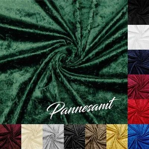 Pannesamt Samt Stoff Meterware Bekleidung Kostüm Panné 140cm Breit Fasching Deko - Bild 1 von 19