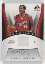 2006-07 SP Game Used Edition Authentic Fabrics /25 Shaun Livingston #139 Patch