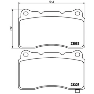 Bremsbelagsatz BREMBO P 54 039X - Bild 1 von 4