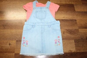 Children's Place Top and Embroidered Overall Dress, Size 3t CUTE - Picture 1 of 2