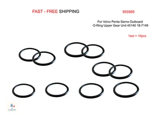 955989 FOR Volvo Penta Sierra O-Ring Upper Gear Unit 45140 18-7149 x10pcs - Picture 1 of 10