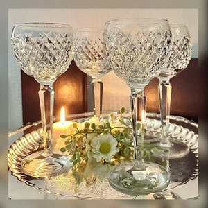 Alana Waterford Crystal Hock Wine Glasses 6 Oz Vintage Wine Hock Glasses - 4 - Picture 1 of 10