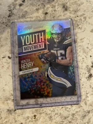 2020 Panini Prestige NFL HUNTER HENRY YOUTH MOVEMENT LA Chargers Card #YM-HH - Image 1 of 2