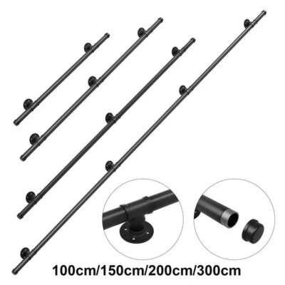 100-300cm Handlauf Treppengeländer Geländer Wasserrohr Brüstung GeländerTreppe - Bild 1 von 4