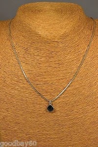 TOPAS London Blue ciondolo argento pietra preziosa gioiello pietra curativa collana collier NUOVO - Foto 1 di 3