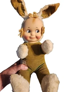 Kewpie Knickerbocker conejito conejo cara de goma vintage años 50 - Imagen 1 de 15