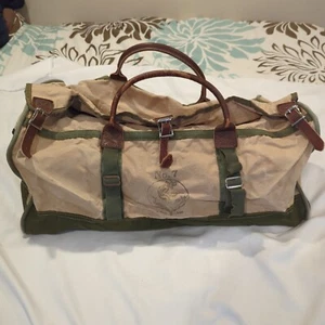 Gokeys Orvis No. 7 Duffel Bag Tan Green 24” St Paul Minnesota Vintage #7 Rare - Picture 1 of 22