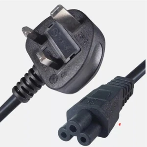Original (3 Prong Clover Leaf)UK Laptop Power Cable/Lead/Cord for Laptop Adapter - Picture 1 of 5