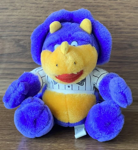 MLB Colorado Rockies Dinger Dino Mascot Dinosaur 6” Plush Stuffed Animal Cover
