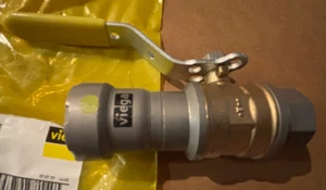 Viega 30635 3/4" MegaPressG Bronze Locking Handle Ball Valve 125 PSI - Picture 1 of 6