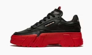 Reebok x Cardi B Club C Womens H05179 Black Vector Red Rose Gold Shoes Size 7.5W - Picture 1 of 5
