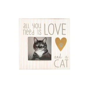 All You Need Is Love Wooden Pet Picture Frame Display Standing Or Wall Hanging - Picture 1 of 4