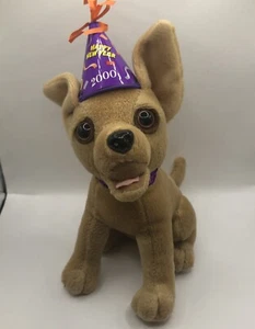 Taco Bell Plush Chihuahua Dog 2000 "Happy New Year Amigos" 6" - Picture 1 of 7