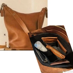 Organizador de bolsa de inserción vintage Coach 9953 Helen Berg’s Felt - Imagen 1 de 2