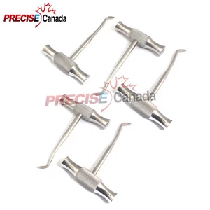 5 TRAVERSE STANGE DENTAL WURZELAUFZUG WINTER ABGEWINKELT LINKS FLACH SPITZ KLINGE 14L - Bild 1 von 2